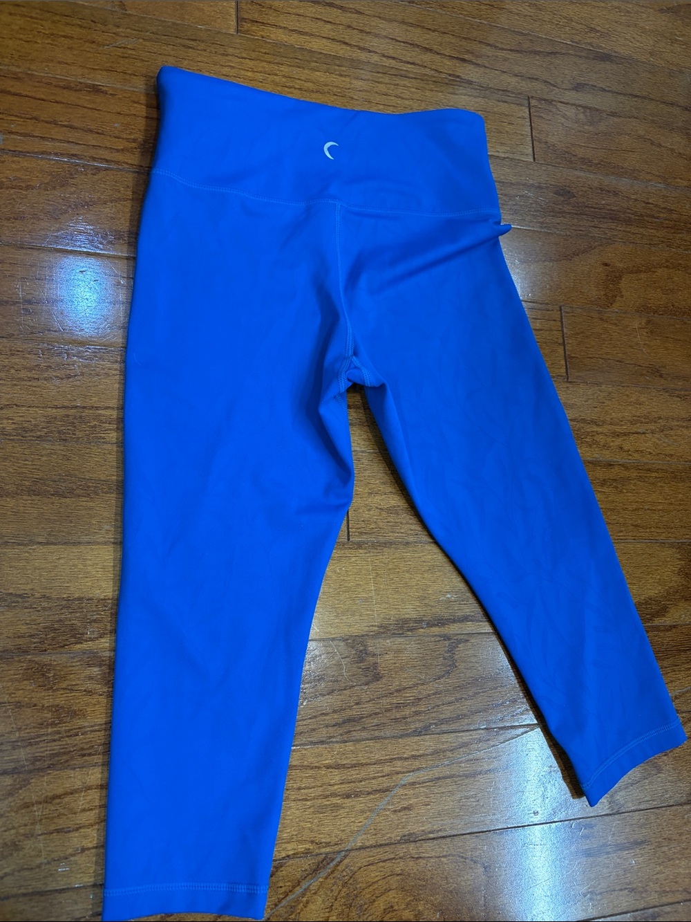 ZYIA active women’s cropped blue floral leggings size 4 - Picture 3 of 3